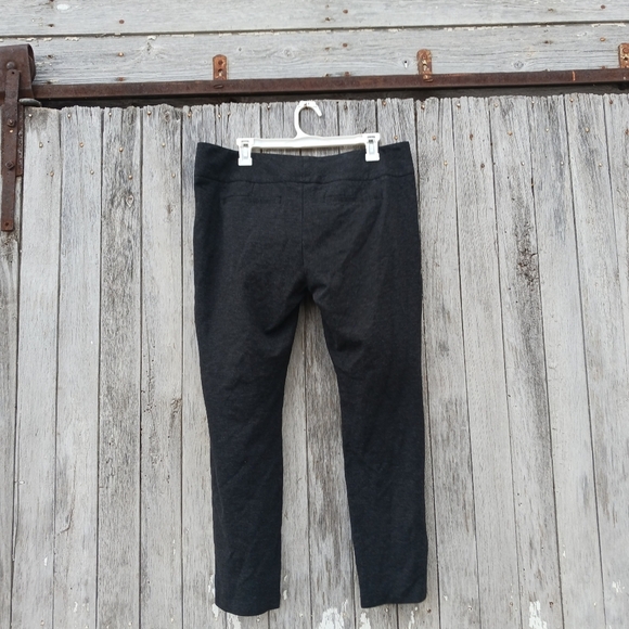 Cabi 547 Lean Trouser Cigarette Pants Ponte Charcoal Gray Slim Leg Size 12 - Picture 3 of 6